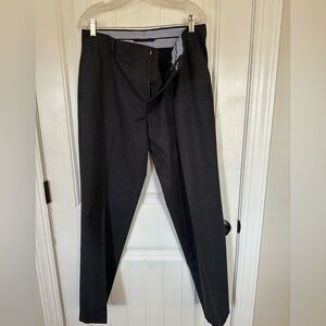 Navy blue Kirkland’s men’s dress pants with a slight gray check